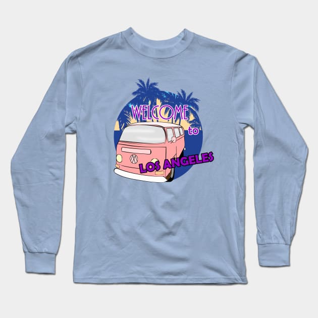 Los Angeles Long Sleeve T-Shirt by zvezdnaya